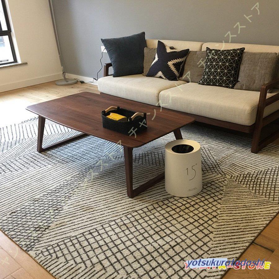 【大好評！最安値挑戦!】ラグ 洗える おしゃれ ラグマット 夏用 北欧 モダン 幾何学模様 3畳 コンパクト 軽量 オールシーズン 在宅 勤務 モザイク柄 パッチワーク柄 カーペット