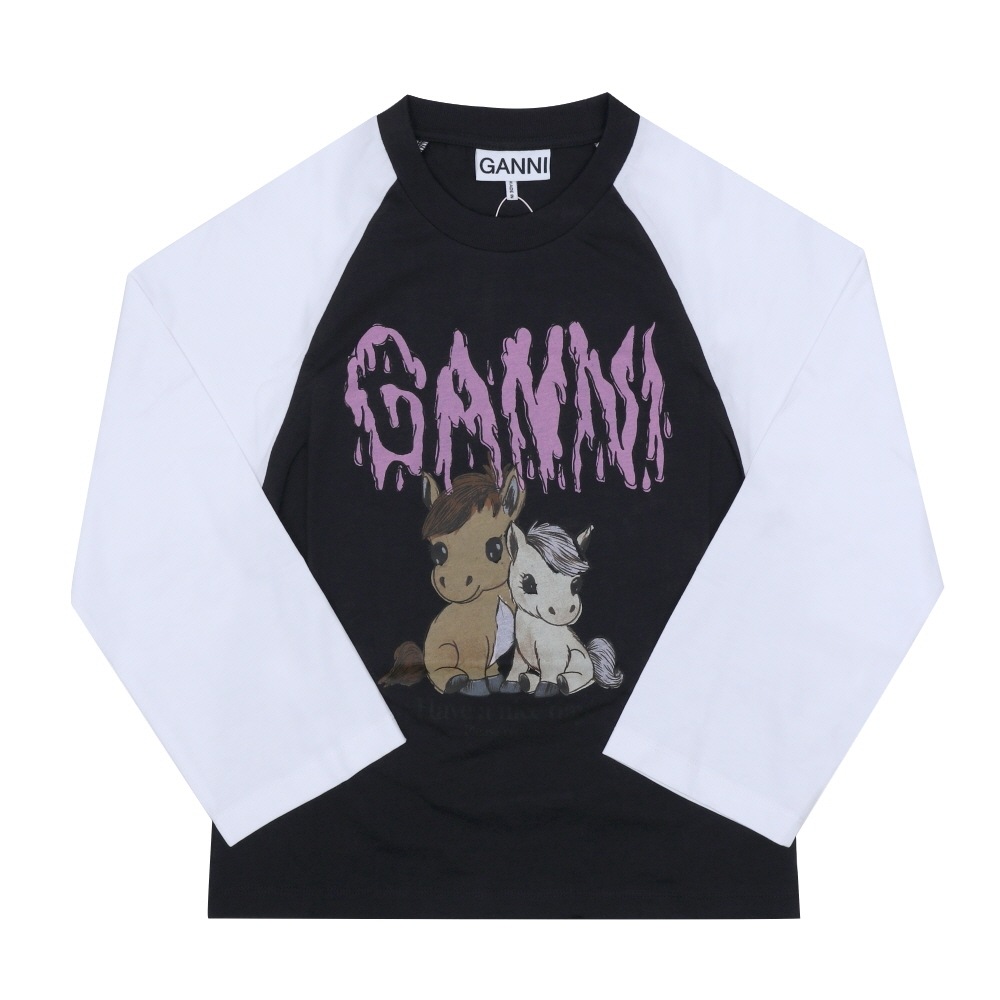 ガニー レディース ロングスリーブ ラグラン Tシャツ ポニー ロゴ A1050054 252
