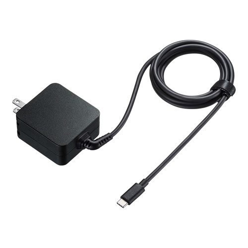 サンワサプライ ACA-PD76BK Power Delivery対応 Type-Cケーブル一体型AC充電器 1.8m ACAPD76BK