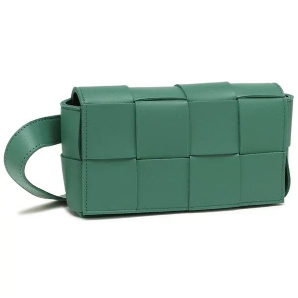 ボディバッグ ミニ カセット ミニバッグ ベルトバッグ グリーン レディース BOTTEGA VENETA 668572 VMAY1 3182
