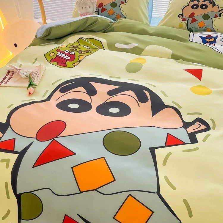 【限時優惠】キュートなマンガのガーリーハート アイスシルク寝具4点セット