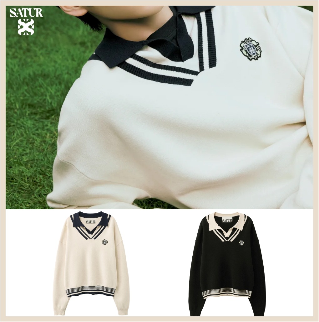 Crest Logo Open Collar Knit [26SS] / RIIZEs Pick