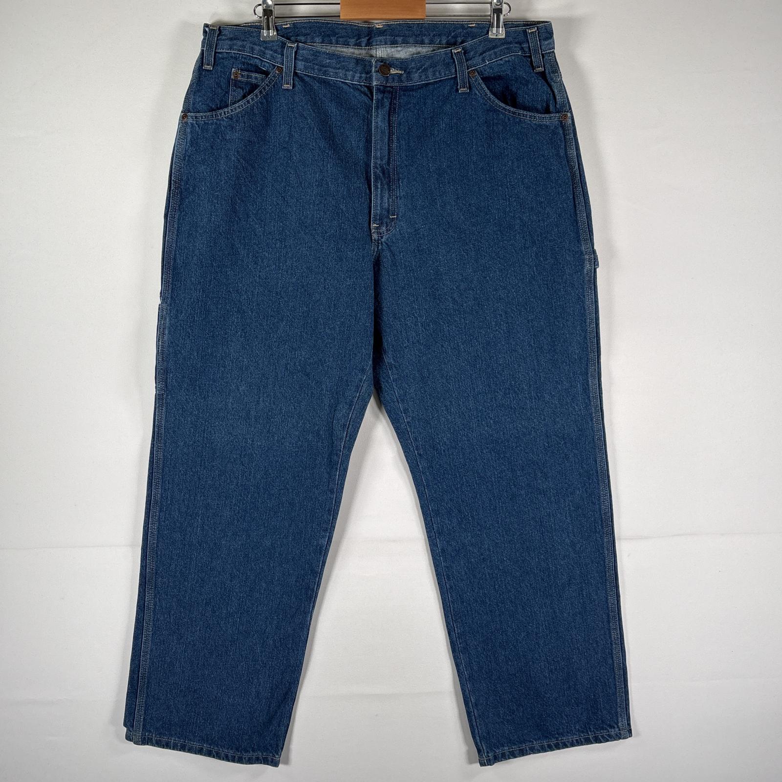 古着 デニムパンツ デッドストック ブルーデニム ジーパン ジーンズ ワーク ペインター 大きいサイズ w40 L30 ブルー系 メンズ