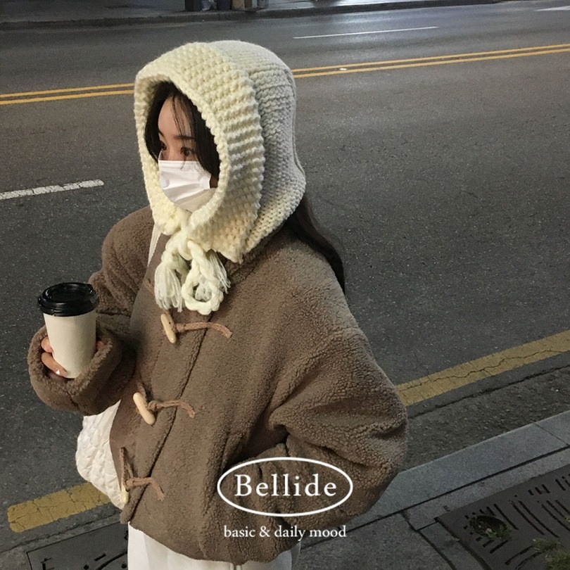 [BELLIDE MADE] モコモコダッフルショートキルティングジャンパー jp1142