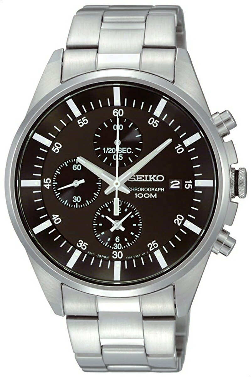 [10年保証] [訳あり品] [新品] SEIKO SNDC81P1 　セイコー クオーツ 　クロノグラフ 　100m防水 　[生産終了 希少人気海外モデル]