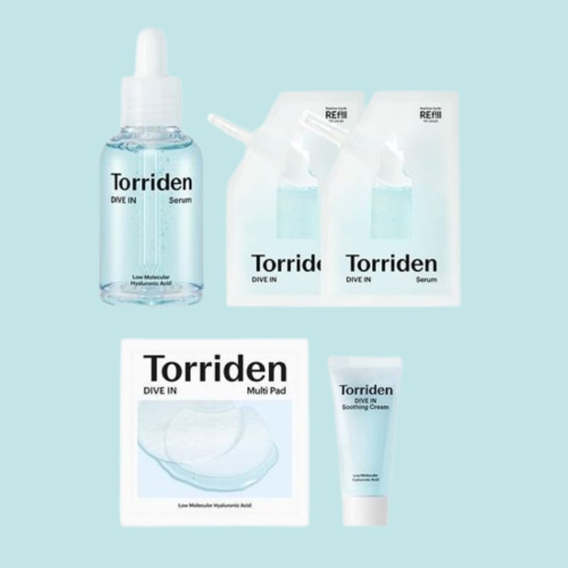 ダイブイン セラム50ml+リフィル50ml x 2個+ダイブインクリーム20ml+ダイブインパッド 10枚