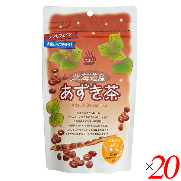 小川生薬 北海道産あずき茶 80g(4g20) 20個セット