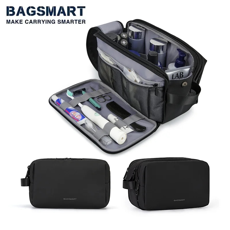 納期1~3週間程：Bagsmart-男性と女性のためのトイレタリーキット,トラベルバッグ,防水,大容量,化粧ケース 7,081円