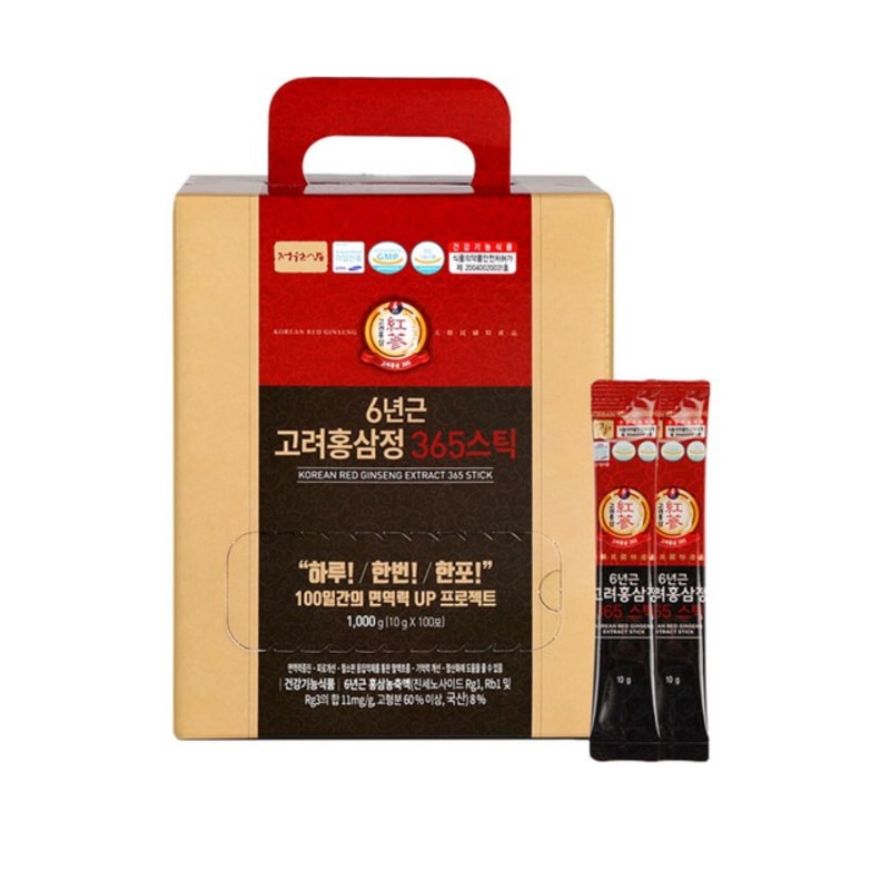 ジョンウォンサム 6年根 高麗紅参精 365 スティック 1000g100本入り