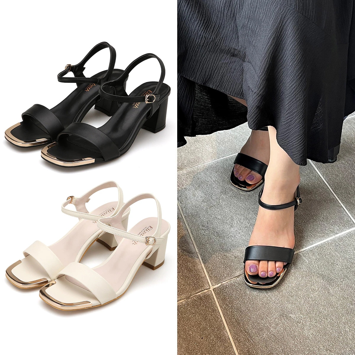 エリザベート ゴールドライン サンダル EL22829 9,873円