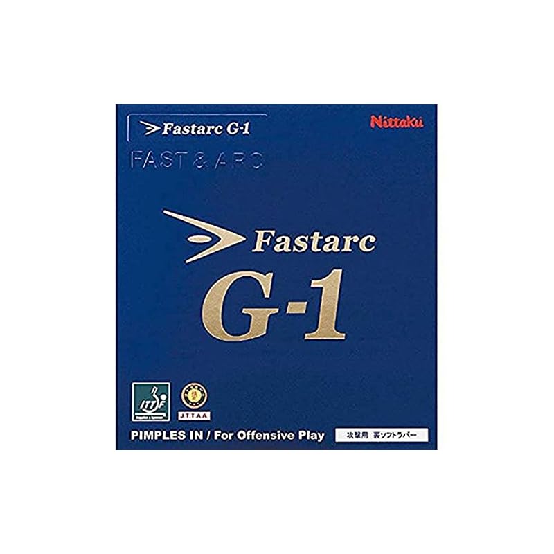 【3日以内発送】ニッタク(Nittaku) 卓球 ラバー ファスタークG-1 裏ソフト テンション ブラック 厚 NR8702