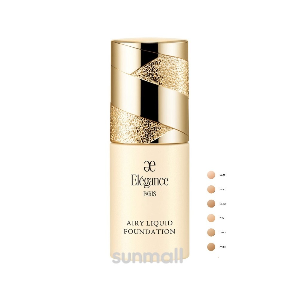 Ele　gance　エアリー リクイッド ファンデーション 30ml 6色 / SPF25 PA++ファンデーション正規品