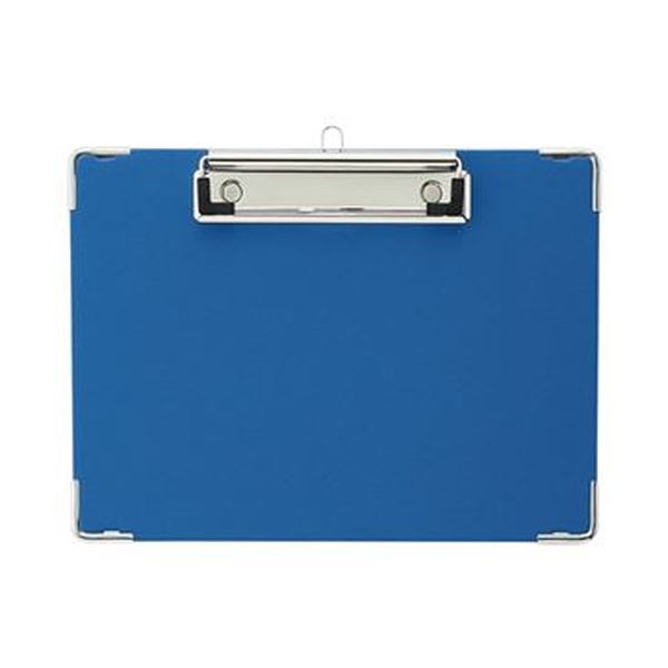 （まとめ）TANOSEE 用箋挟 A5ヨコ ブルー 1枚(×50セット)