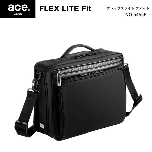 ace. GENE LABEL FLEX LITE Fit フレックスライト 54556 8L ショルダーバッグ メンズ