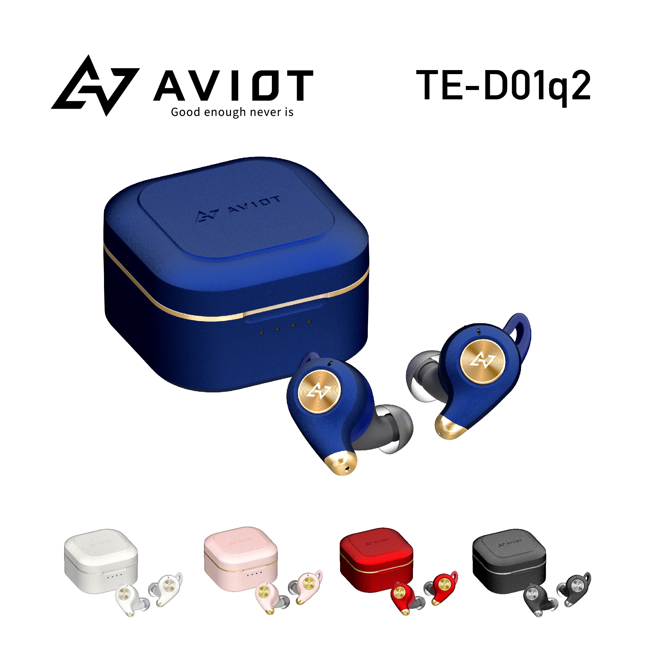 TE-D01q2 ワイヤレスイヤホン ノイズキャンセリング マルチポイント対応 完全ワイヤレスイヤホン bluetooth 片耳モード Bluetooth5.2 長時間再生 小型軽量