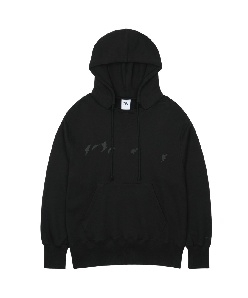 【SANSANGEAR】 25FW GLIDE HOODIE : BLACK