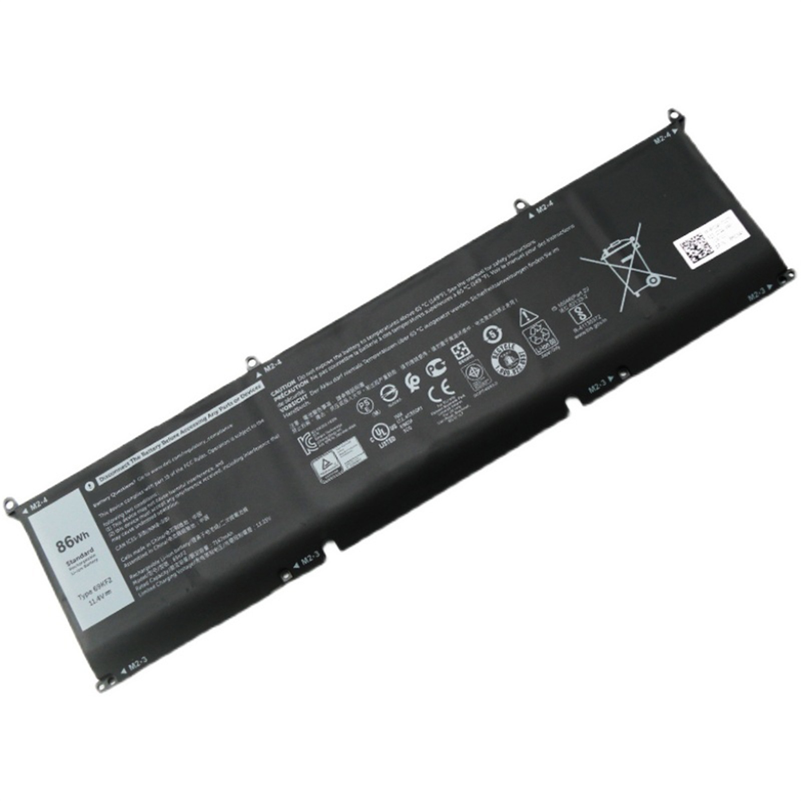 69KF2 電池・DELLノートパソコン互換 86Wh/7167mAh XPS15 9500 P91F M17 R3 2020 69KF2 交換用のバッテリー dc909-A777ノートパソコンバッテリー