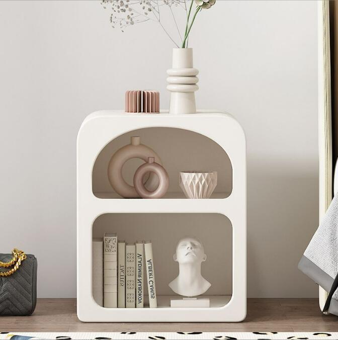 サイドテーブルシンプルな収納キャビネットベッドルーム小さなベッドサイドキャビネットins風収納キャビネット棚洞窟キャビネット