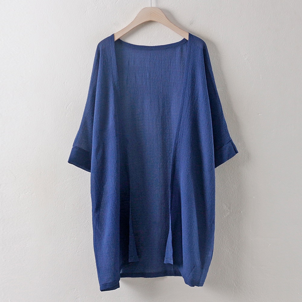 送料無料シースルールーズカーディガンBG0387RM806ビッグサイズの婦人服大きい服韓国製作ミクロ中年