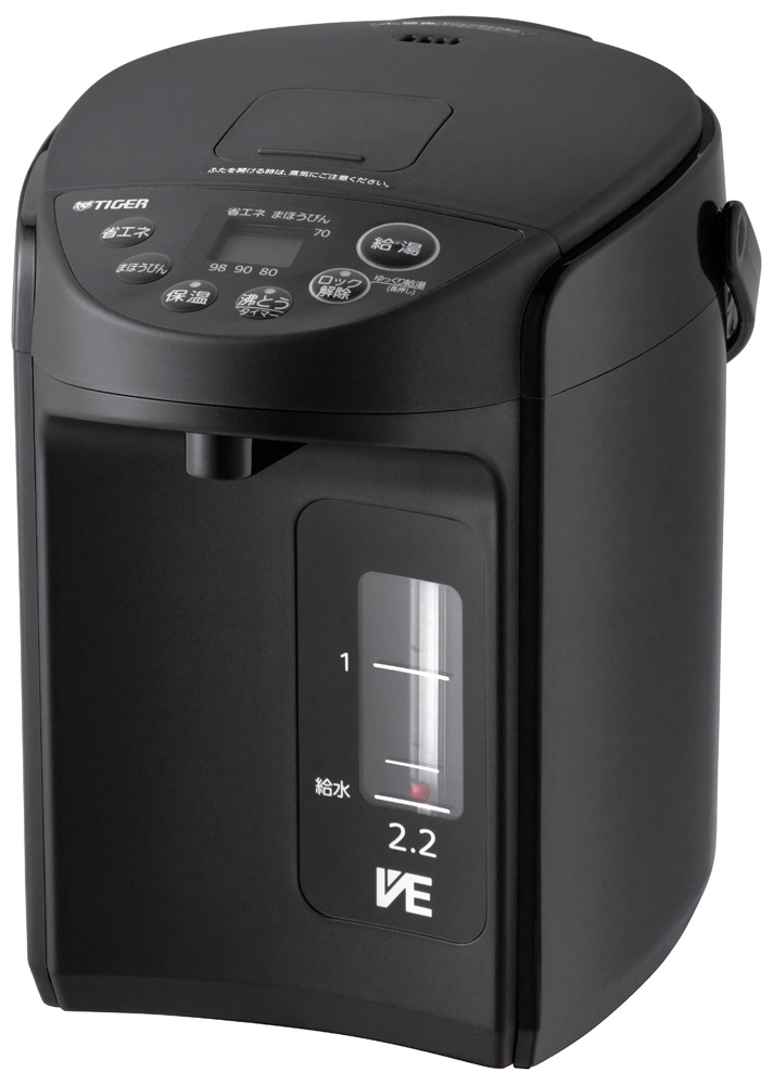 タイガー PIQ-G220KC VE電気まほうびん　2.2L　クールブラック PIQG220KC