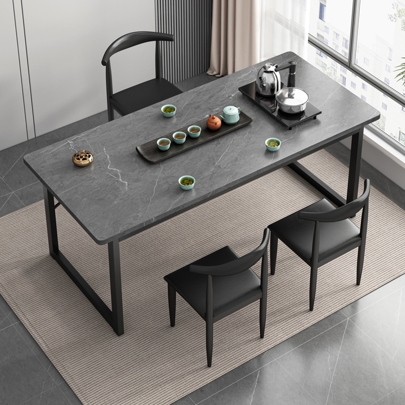 ティーテーブルと椅子の組み合わせ1つのテーブルと5つの椅子バルコニー新しい中国語スタイルティーブリューイングテーブルkung Fu Tea Table Office Home Small Tea Ta 6,281円