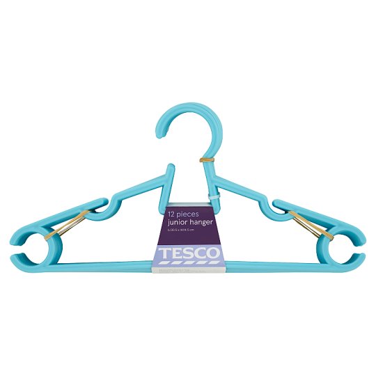 ブランドのギフト Tesco Junior Hanger Turquoise 12 Pieces ハンガー