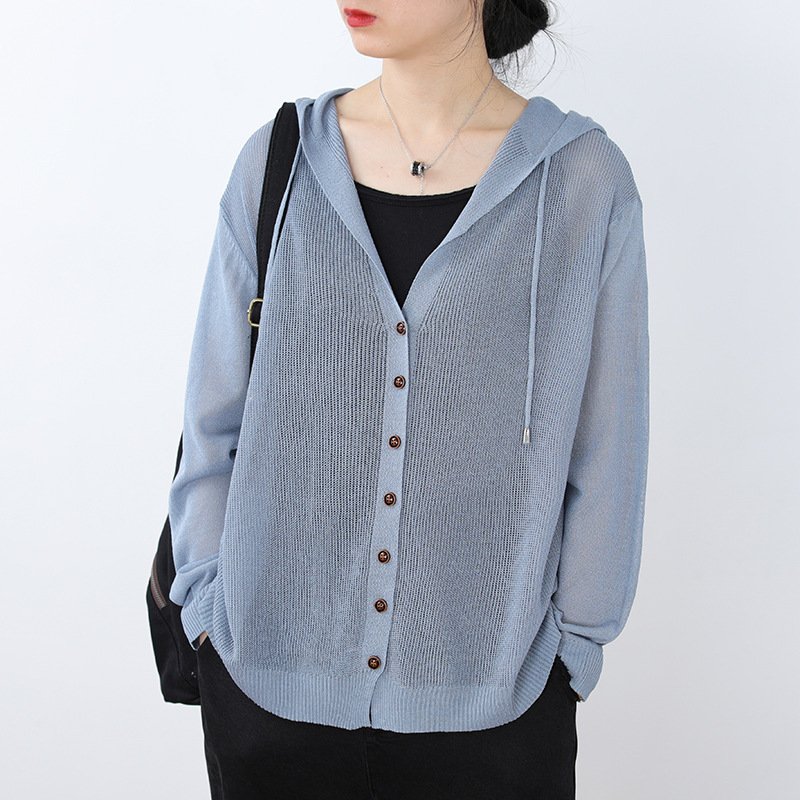 日焼け ニットカーディガン 薄手 カーデ Uv レディース 夏 カーディガン 長袖 フード付き その他 オンラインショップ Www Quartzhotel Mx