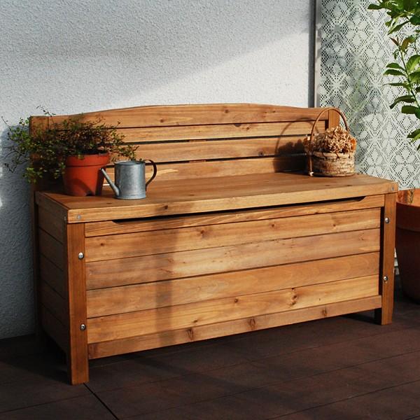 ガーデンチェア 木製 椅子 ガーデニングベンチ チェア スツール 収納 省スペース 物入れ 屋外 庭 おしゃれ ウッド