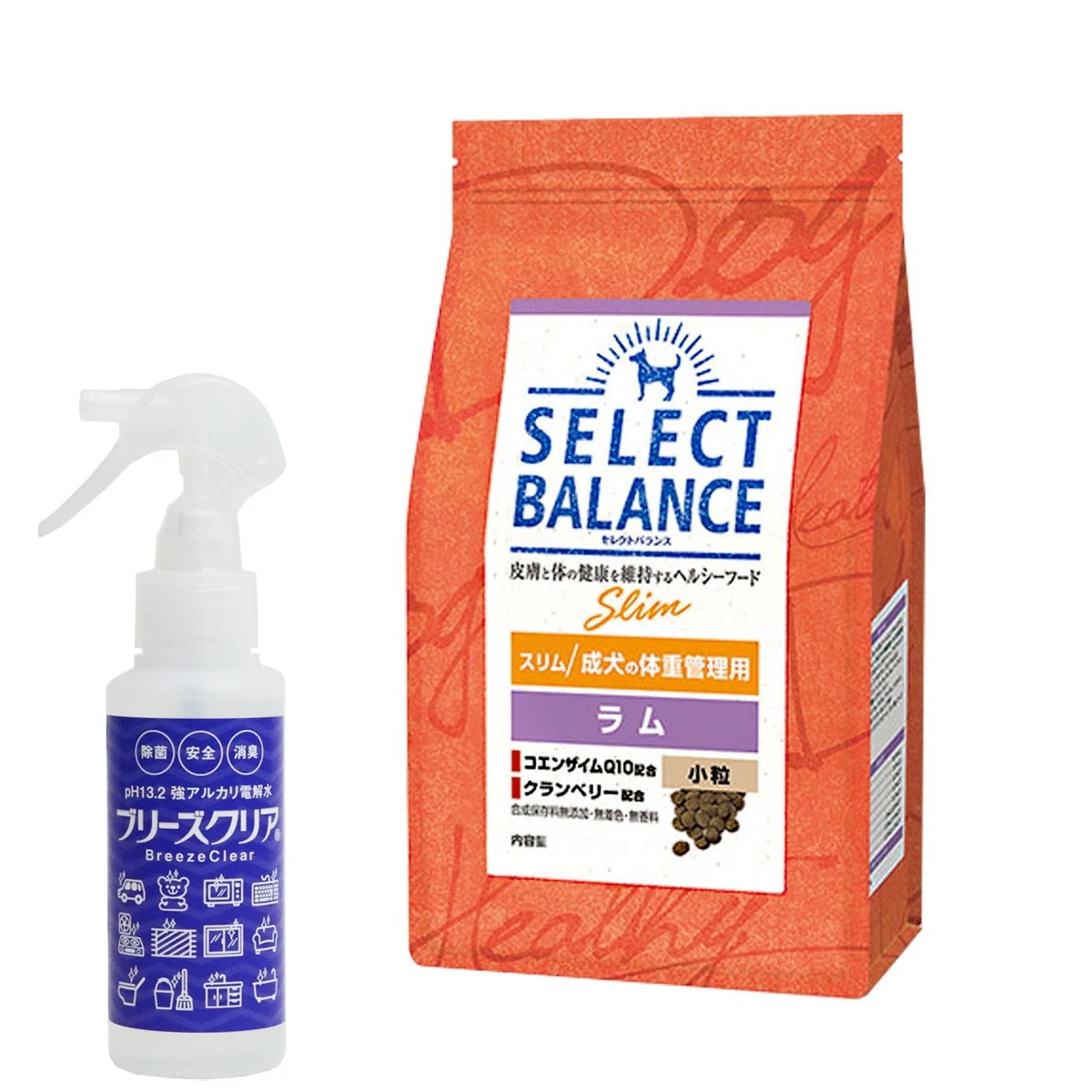 ドッグフード スリム ラム 小粒3kg【ph13.2強アルカリ電解水100ml付き】