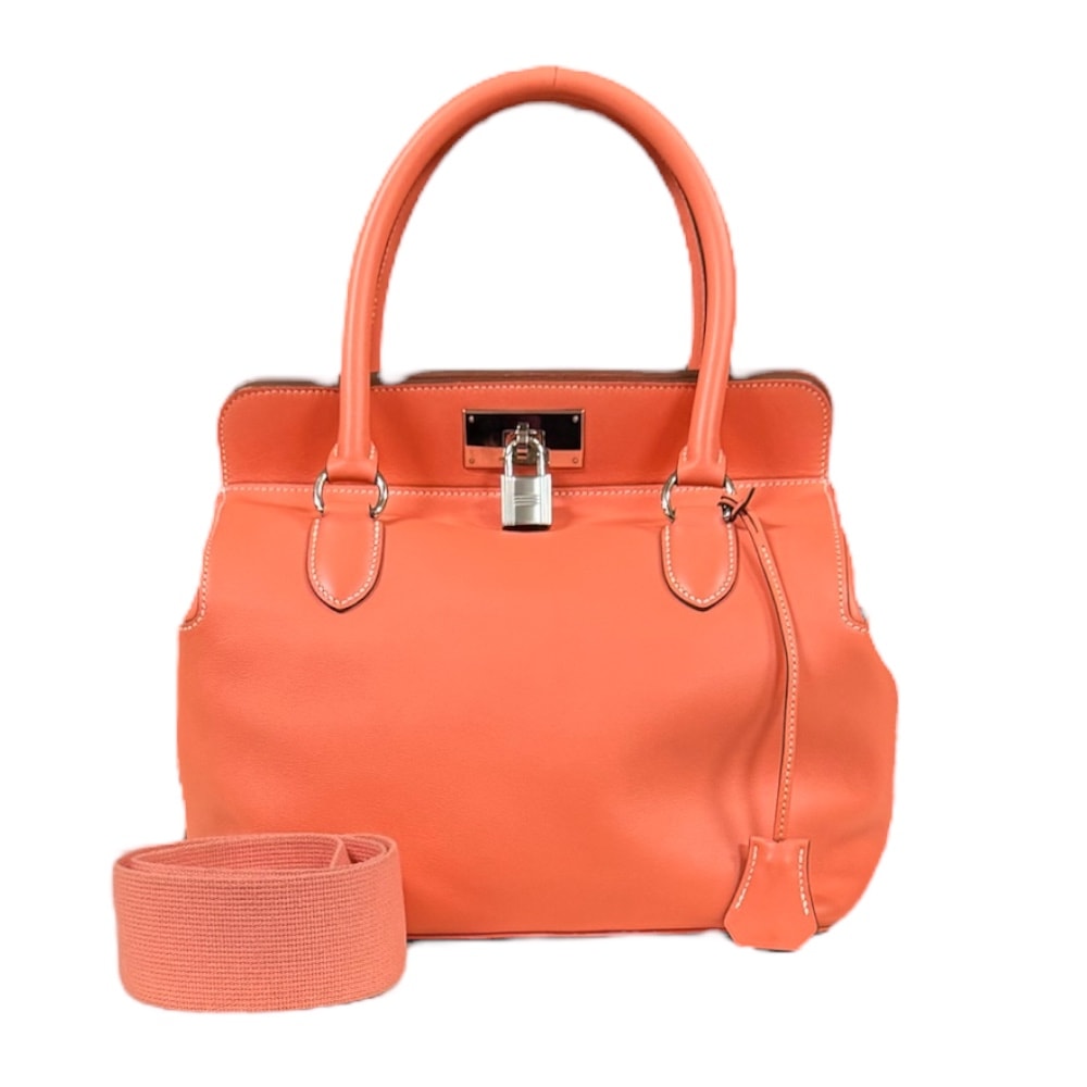 エルメス ツールボックス26 ショルダーバッグ ヴォースイフト オレンジ HERMES 中古 美品
