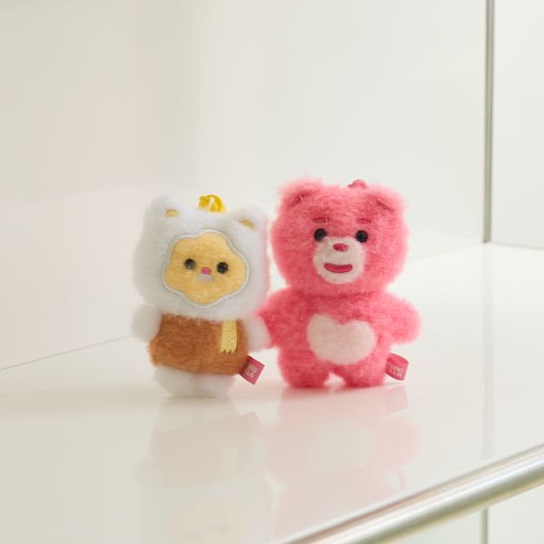 ロッテシネマ ベリーゴムのカップル＆友情キーホルダーぬいぐるみセット（ベリーゴムコニャンイ）