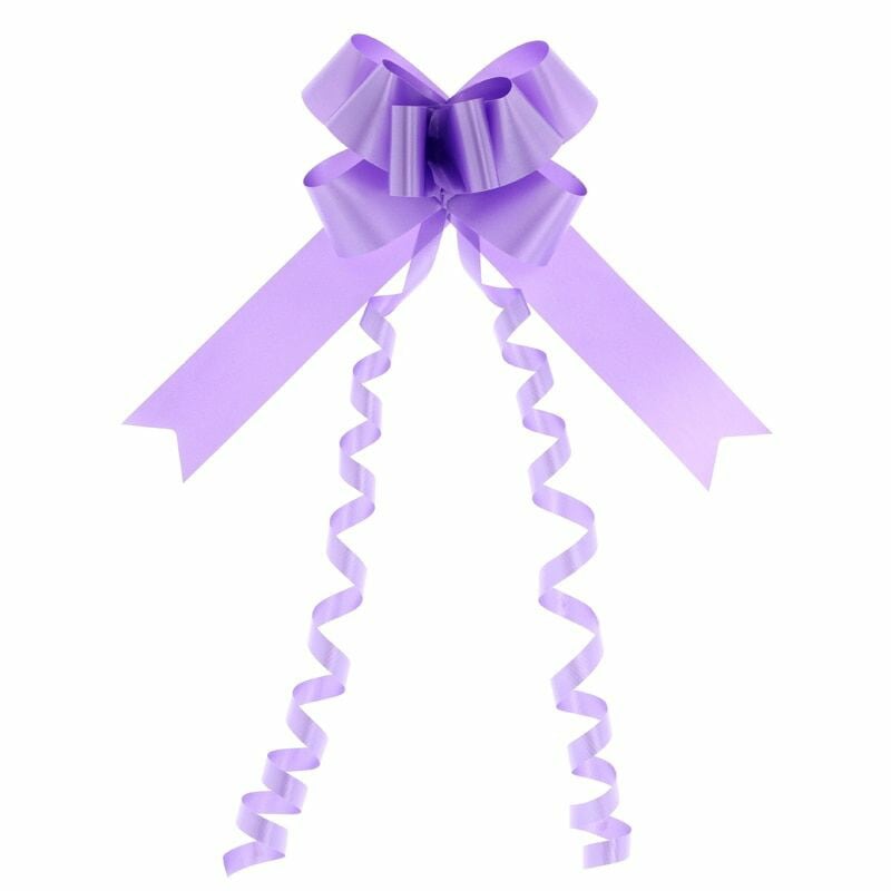 シモジマ HEIKO リボンボウ 36mm幅x70cm ラベンダー 1箱（50個入） ラッピング用品 001410208