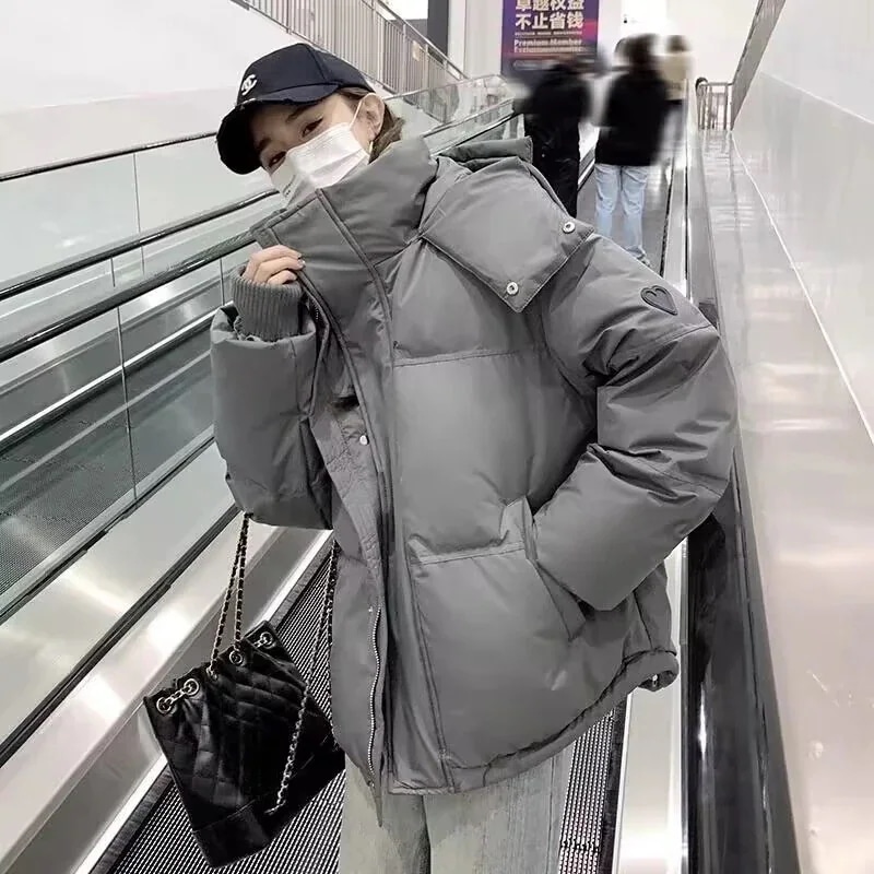 AWアウター新作 ゆったり おしゃれ 気質 フード付き 中綿コート 厚手 着痩せ 防寒カジュア 大きいサイズ アウター ジャケット ダウンジャケット