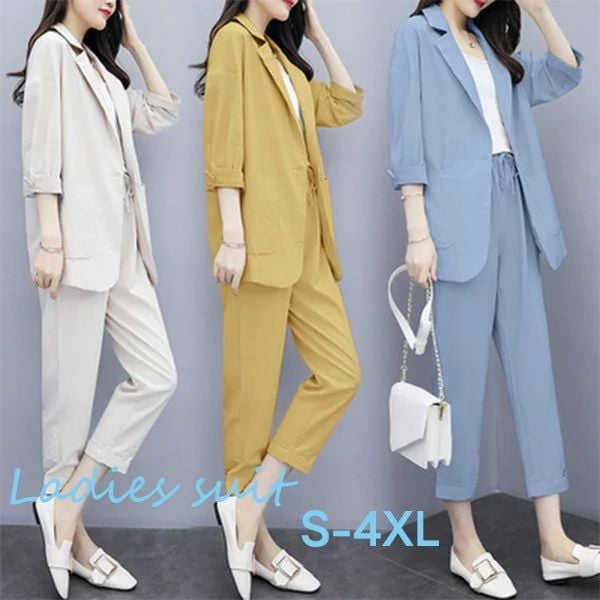 セットアップ レディース パンツスーツ 夏 ブレザー フォーマル上下セット 2点セット スーツ 長袖 オフィス おしゃれ 体型カバー 着痩せ 安い 入学式 通勤 OL バレンタイン 2025 プレゼン
