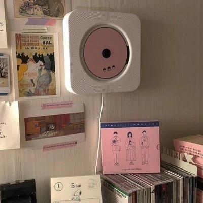3日内急速出荷韓国大人気 CDプレーヤー 壁掛け式 が付きBluetoothFMUSBSDモード対応 多機能 語説明書付き 音楽鑑賞 語学勉強 胎児 福袋