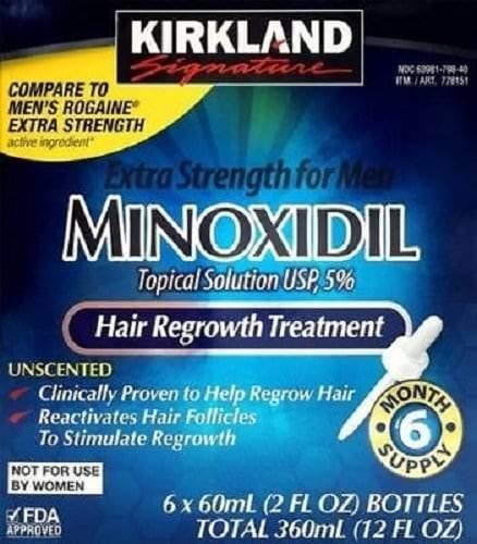 5% YhOvSe Extra Strength Hair Regrowth for Men, 2 Pack of (6 Count)