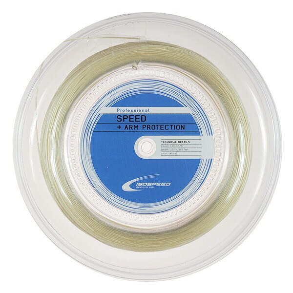 イソスピード(ISOSPEED) プロフェッショナル 1.20mm 200Mロール 硬式テニス マルチフィラメントガット Professional 120