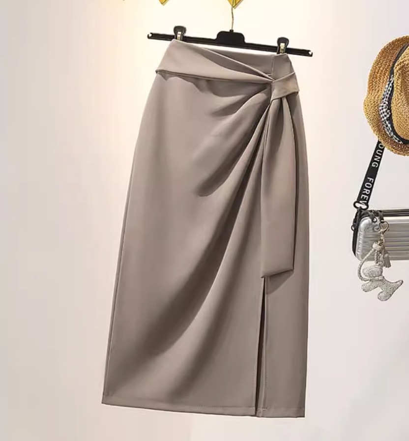 スカート デート モテアイテム タイトスカート ラップスカート ミディアム丈 リボン 大人可愛い きれいめ 上品 おしゃれ かっこいい 大人可愛い ラブリー キュート ガーリー クール モード系