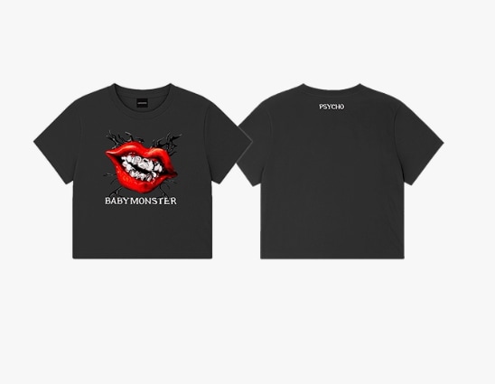 BABYMONSTER PSYCHO SYMBOL CROP T-SHIRT 未公開フォトカード2枚をお届けいたします