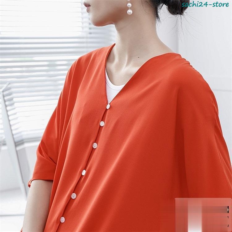 シャツワンピース ワンピース レディース 春 半袖ワンピース 無地 カジュアル 着痩せ 40代 30代 20代