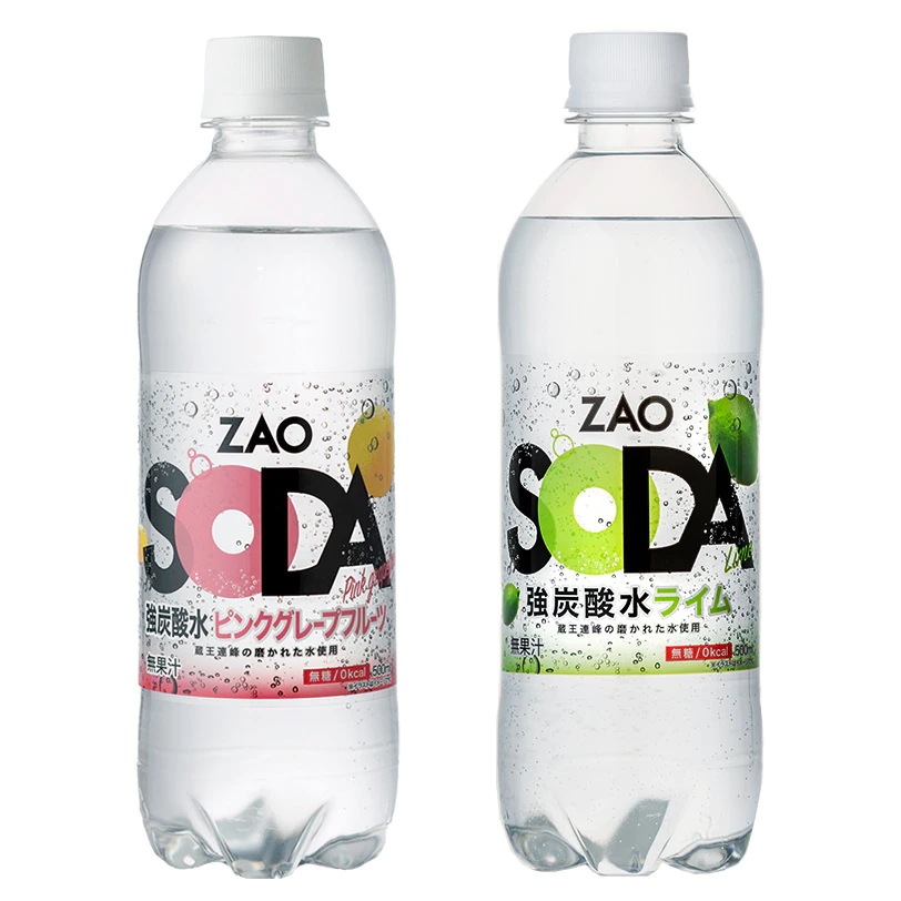 Qoo10] ZAO SODA : 【まとめ買いがお得！ラベルレスレモン新登 : 飲料