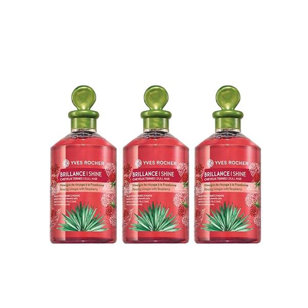 イヴロシェ YVES ROCHER ヘアビネガー ラズベリービネガー 150ml 3本セット 送料無料 一部地域除外 HAIR VINAIGRE ヘアリンス リンス インバス