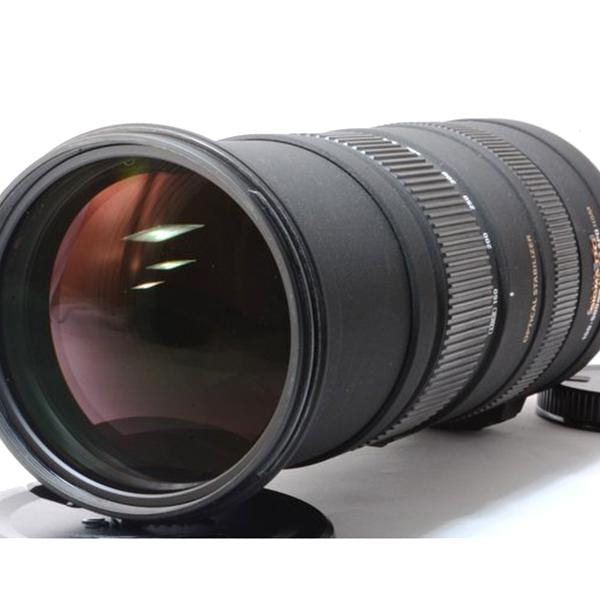 【中古】シグマ SIGMA APO 150-500mm F5-6.3 DG OS HSM キヤノン Canon EFマウント 美品 超望遠ズームレンズ フード付き