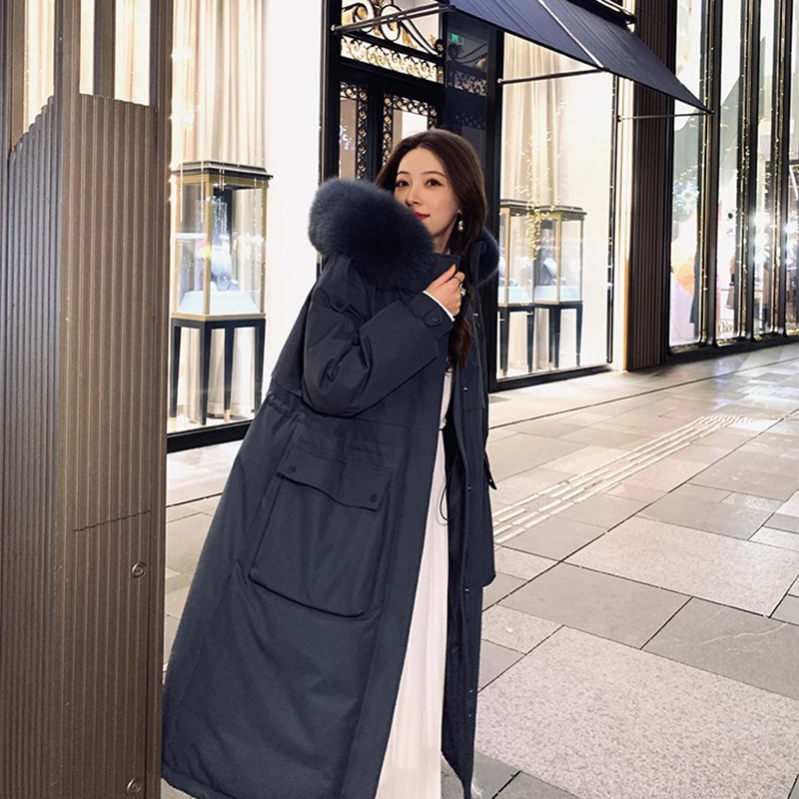 ダウンコート サイドポケット ダウンジャケット ダウンコート レディース コート 防寒コート 20代 30代 40代 50代 ロング丈 厚手 フード付き アウター上品 ファー OceanMap