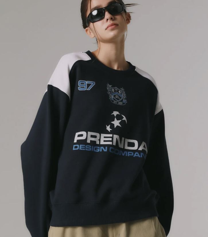 STAR PDC UNIFORM SWEATSHIRT NAVY / 프렌다 / 유니폼 스웨트 맨투맨 / マンツーマン 