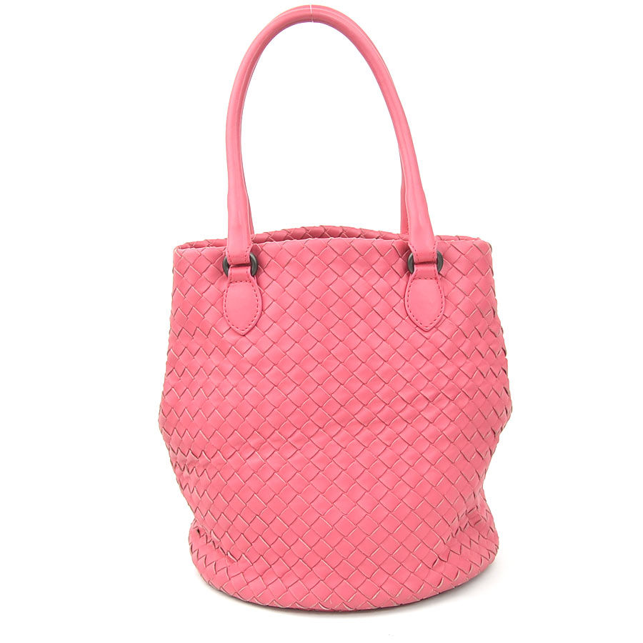ボッテガヴェネタ BOTTEGAVENETA ハンドバッグ イントレチャート レザー ピンク レディース e60792k