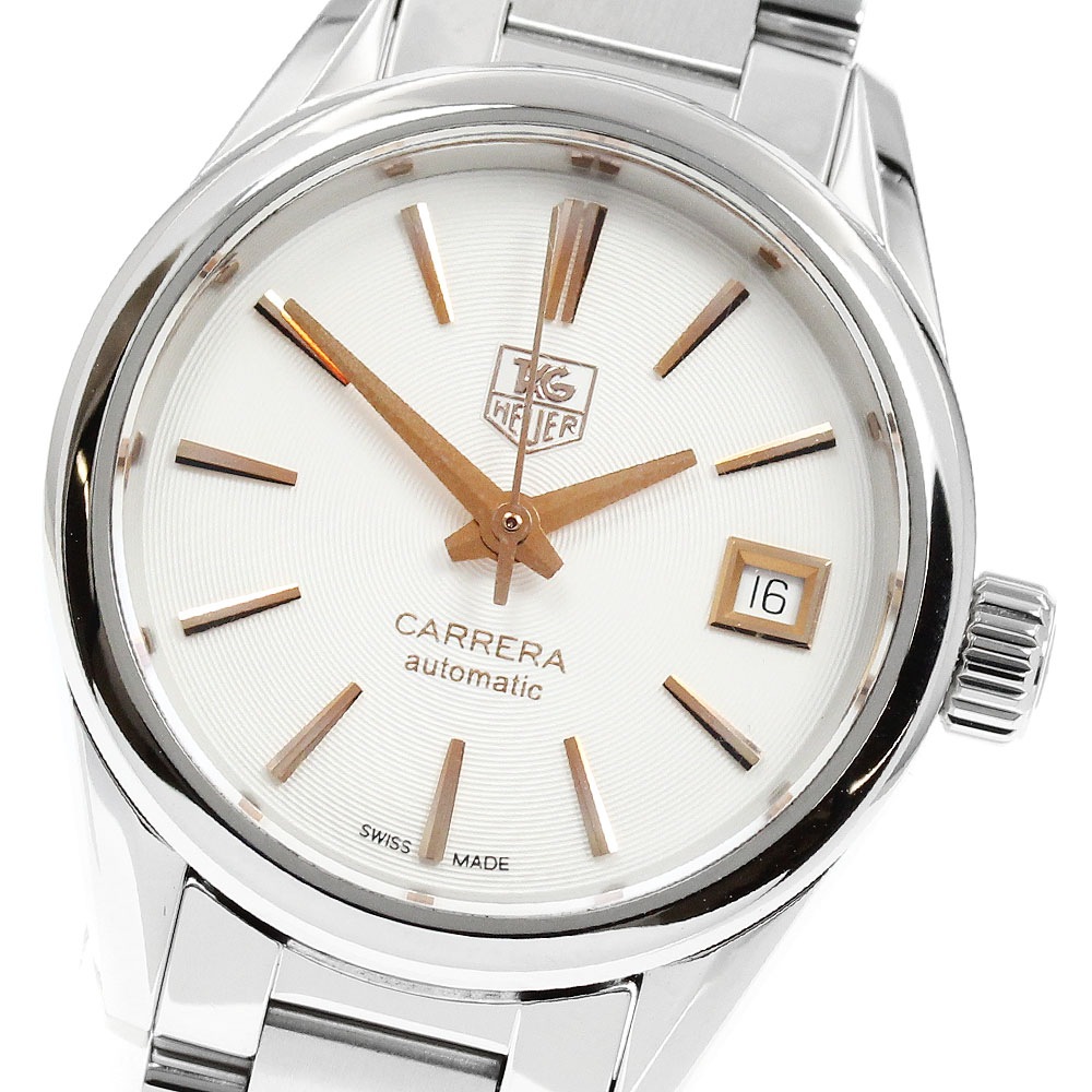 タグホイヤー TAG HEUER WAR2412.BA0776 カレラ キャリバー9 デイト 自動巻き レディース 保証書付き_949312【中古】