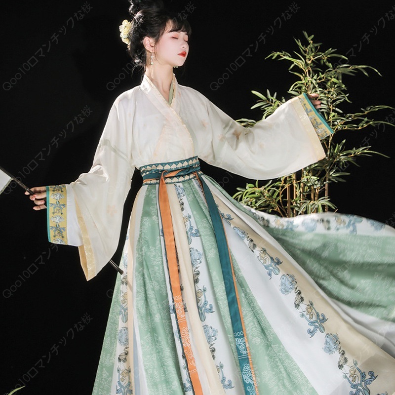 【2024新品追加】【最安値挑戦】新入荷春夏秋と冬フルセットに刺繍漢服レディースワンピース/漢服 コスプレ/漢服大人用-83