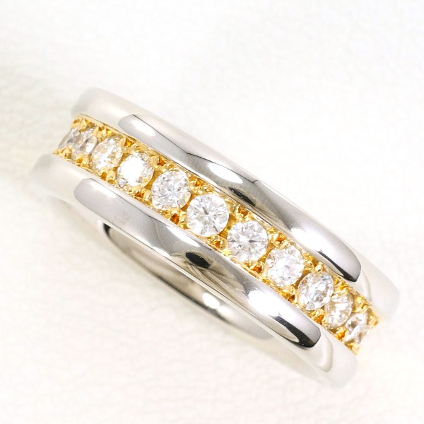 PT900 プラチナ リング 7.5号 ダイヤ 0.418 カード鑑別書 ジュエリー 中古 133,200円