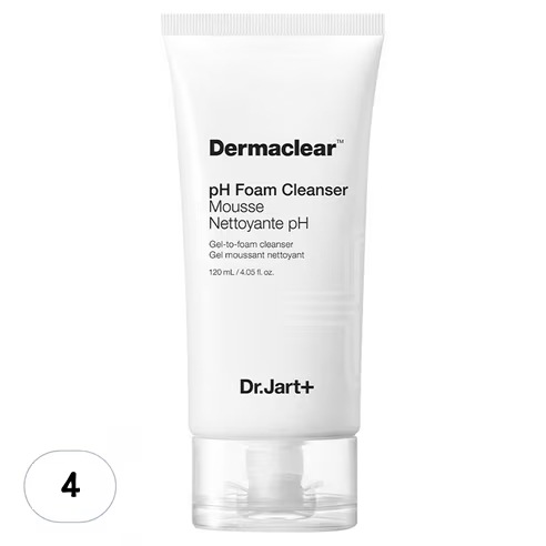 ダーマクリアpHフォームクレンザー, 120ml, 4個